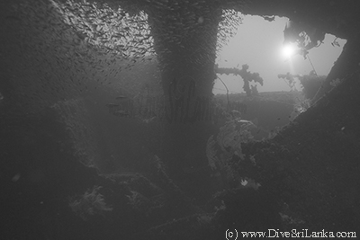 HMS Hermes wreck penetration